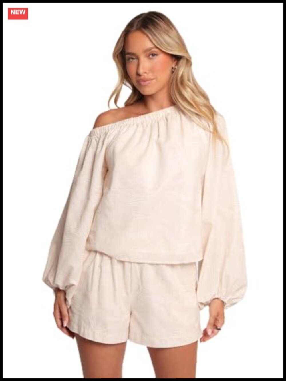 High Waist Pull On Shorts Lined Cotton Linen with Pockets